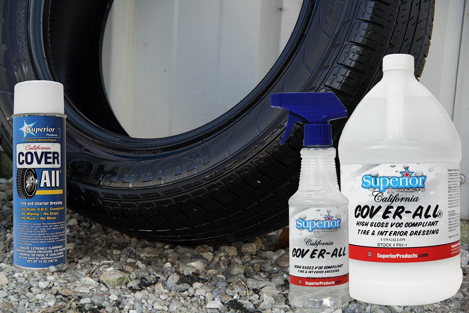 California Cover All Automotive Car Tire Wet Shine Cleaner High Gloss