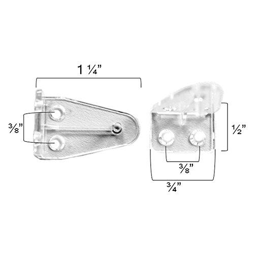 Delta Blinds Supply 1" MiniBlind Hold Down Brackets 20 Pack eBay